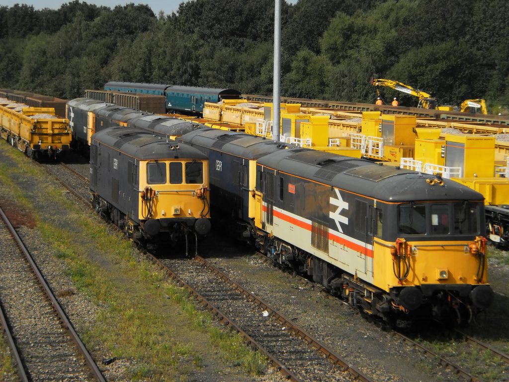 Class 73s at Tonbridge West Yard