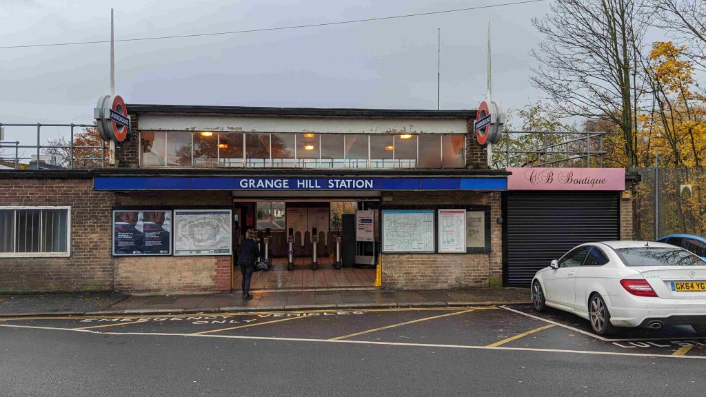 Grange Hill Tube Station outside