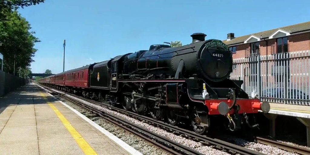 Steam locomotive black 5